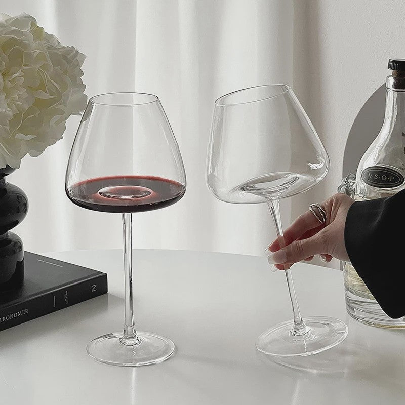 Luxe Grote Wijnglas met Grote Buik - Kristalglas voor Rode Wijn - Europees Design