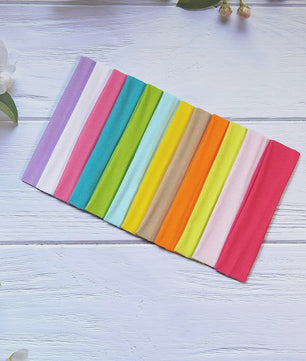 Elastische Haarbanden voor Dames - Effen Kleuren, Comfortabel voor Sport, Yoga & Make-up