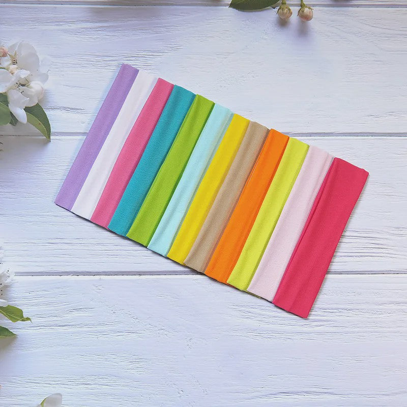 Elastische Haarbanden voor Dames - Effen Kleuren, Comfortabel voor Sport, Yoga & Make-up