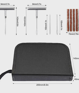 Universele Bandenreparatieset Motor & Auto - Tubeless Bandenplak Set