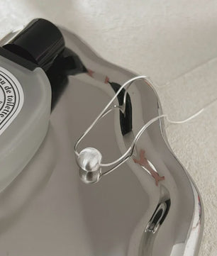 Eenvoudige 925 Sterling Zilveren Ketting met Kralen Hanger - Stijlvol Dames Sieraad