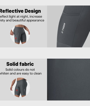 X-TIGER Premium Fietsbroek Heren met 5D Gel Pad - Ademend & Comfortabel