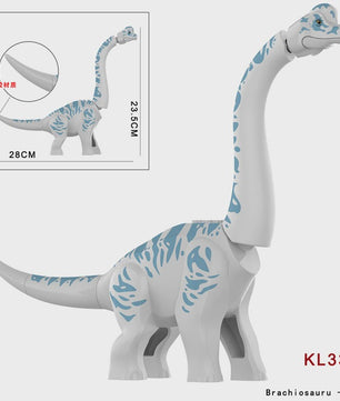 Brachiosaurus Bouwblokken Set - 5 Kleuren Educatief Dinosaurus Speelgoed voor Kinderen