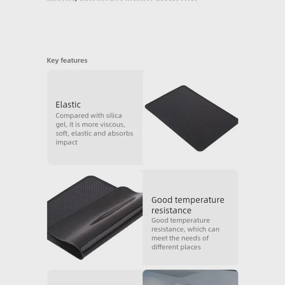 Antislip Dashboard Mat voor Auto - Houd Telefoon & Zonnebril Veilig