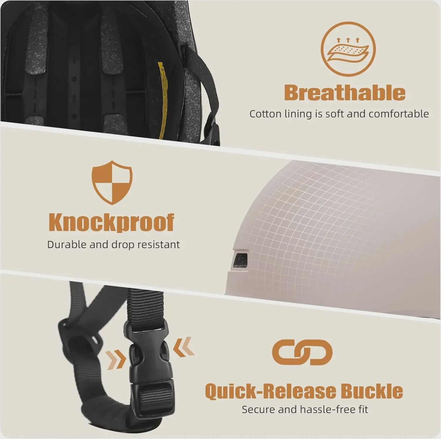 Fietshelm Baseball Cap Stijl - Lichtgewicht & Verstelbaar voor Fietsen, Scooter & Motor (CPSC Gecertificeerd)
