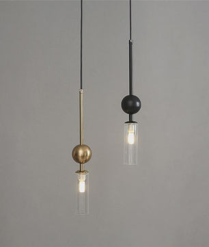 Luxe Scandinavische Hanglamp Goud/Zwart met Glas - Sfeervolle Verlichting voor Eetkamer, Slaapkamer of Nachtkastje