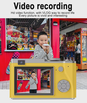 4K Digitale Camera met 48MP, 8x Zoom & Flip Screen - Ideaal voor Studenten