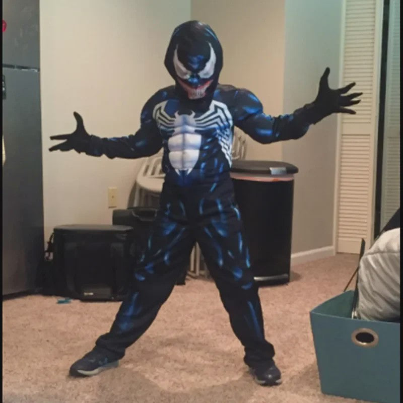 Kinder Spider-Man Kostuum Jumpsuit - 3D Spandex Superhelden Onesie voor Halloween & Cosplay