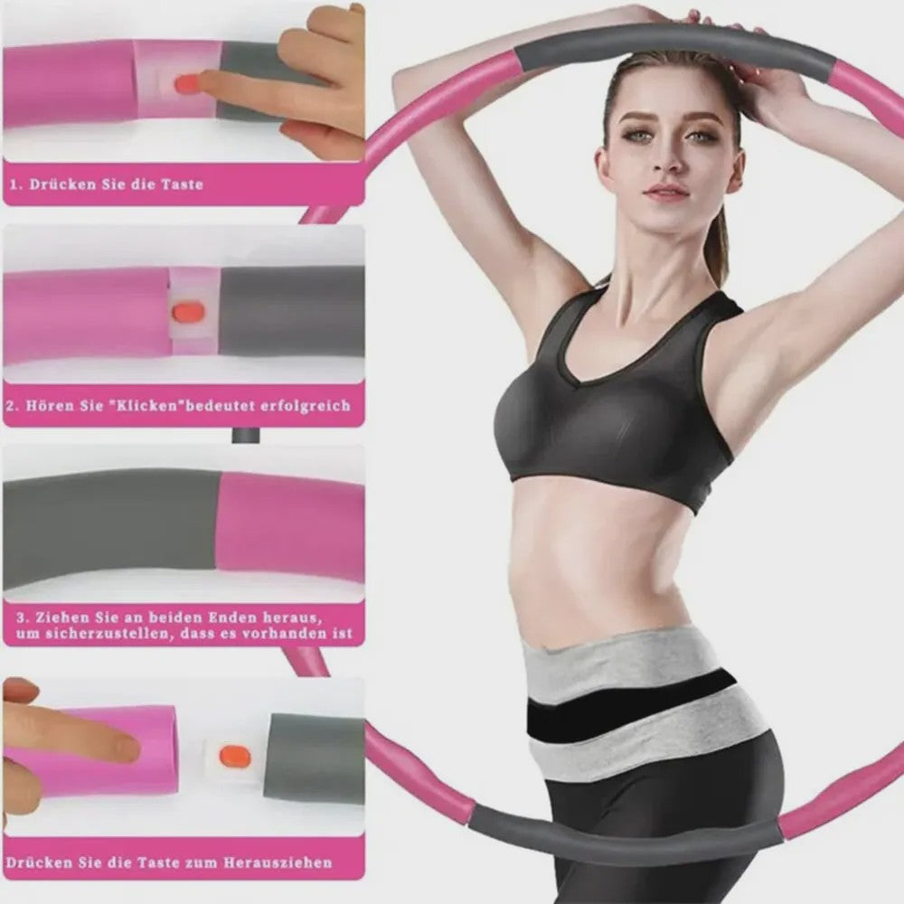 Verstelbare Hula Hoop voor Dames - Afslanken & Fitness - Makkelijk Demonteerbaar