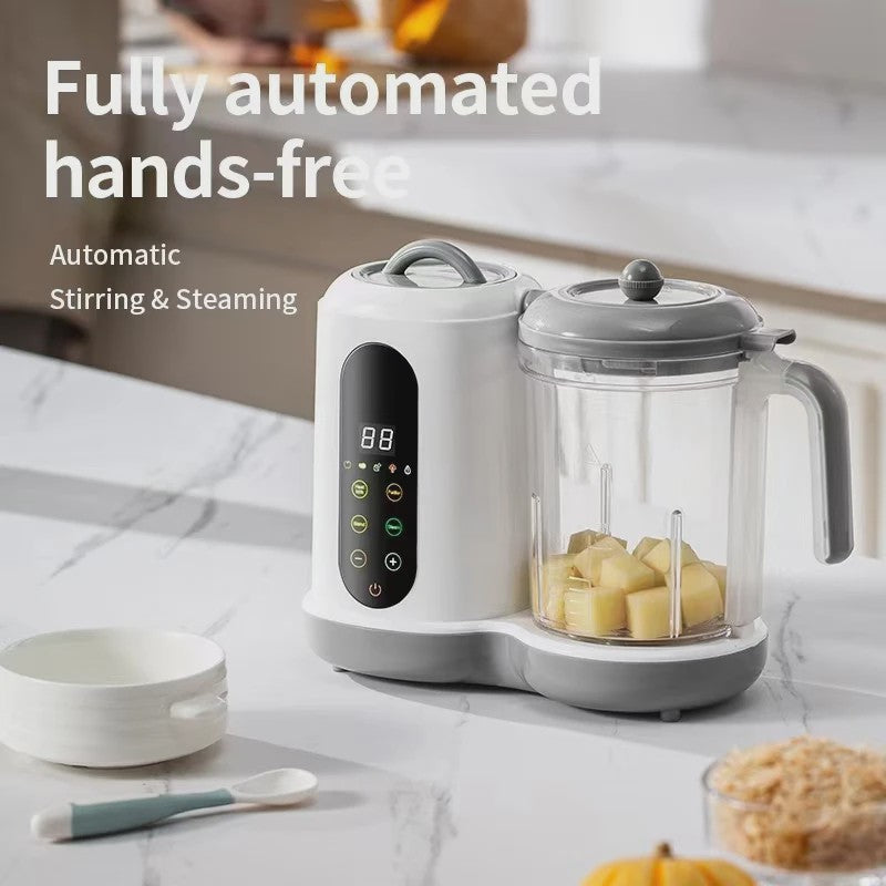 4-in-1 Slimme Babyvoeding Maker: Stoom, Pureer & Mix met Digitaal Display