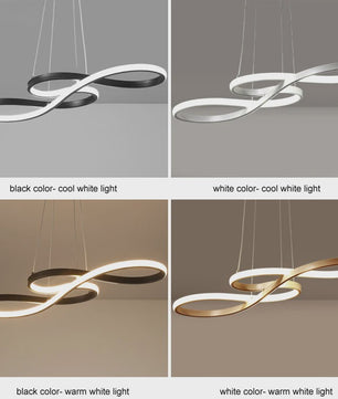 Moderne LED Plafondlamp met Afstandsbediening - Goudkleurig, Dimbare Hanglamp voor Keuken of Eettafel