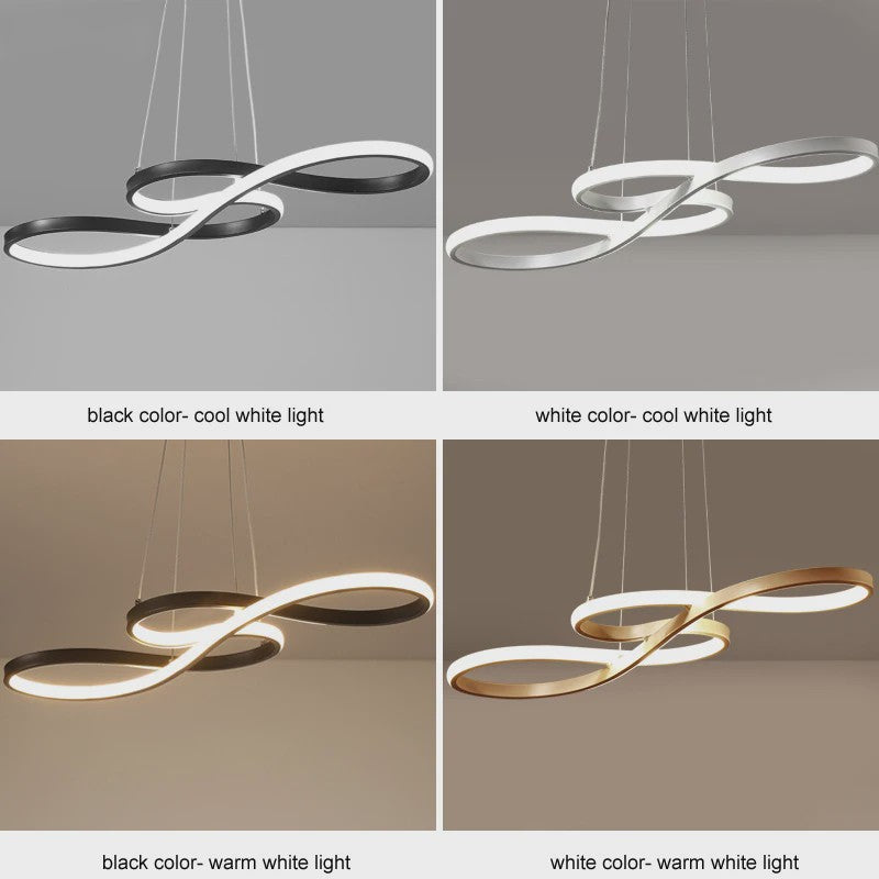 Moderne LED Plafondlamp met Afstandsbediening - Goudkleurig, Dimbare Hanglamp voor Keuken of Eettafel