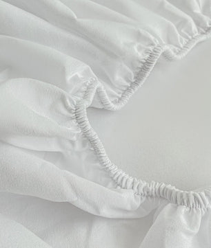 Hoeslaken met Elastische Band - Effen Kleur, Antislip & Verstelbaar voor Alle Bedden