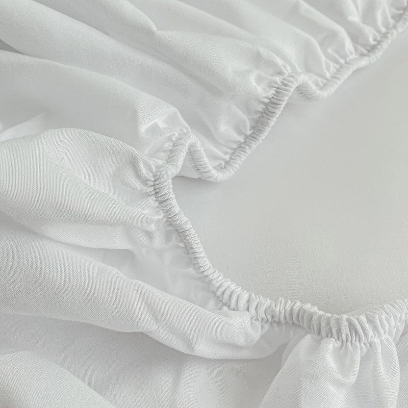 Hoeslaken met Elastische Band - Effen Kleur, Antislip & Verstelbaar voor Alle Bedden