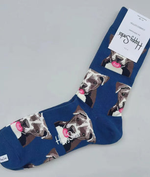 Happy Socks Heren Mid-tube Sokken - Pure Katoen, Klassiek Comfort - Maat 41-46