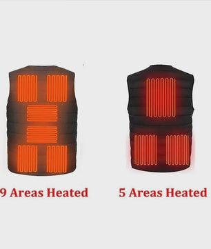 Verwarmd Vest met 9 Zones - Slimme Elektrische Winterjas voor Dames en Heren