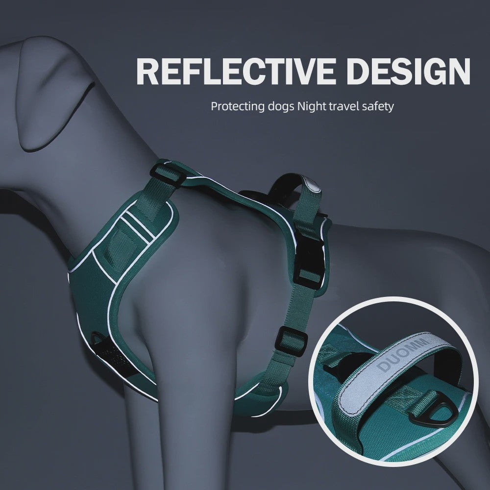 Honden Tuigje met AirTag Houder - Anti-Trek, Reflecterend & Waterdicht Vest voor Kleine/Middelgrote Honden
