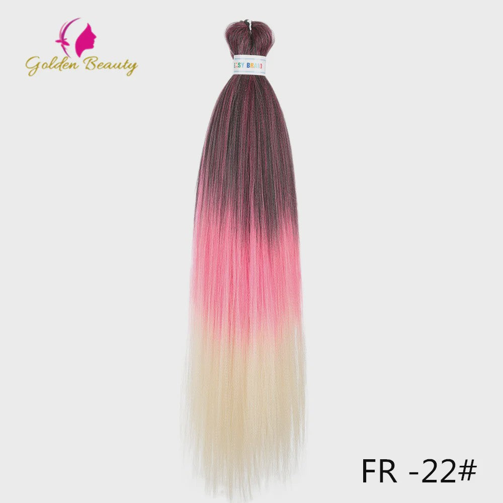 26 Inch Ombre Kleuren Vlechtsel Haar Synthetisch Pre-stretched Jumbo Braids Haar voor Cosplay & Pruiken