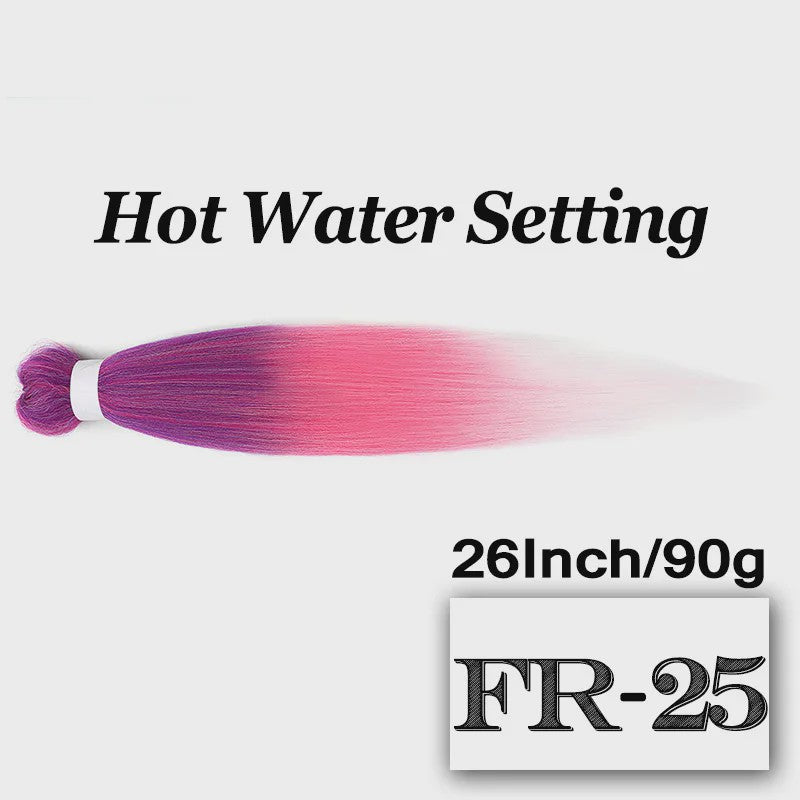 Pre-stretched Braiding Hair 26 Inch - Synthetische Haarverlengingen voor Crochet Braids in Kleuren