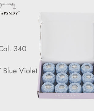 Rhapsody Pearl Cotton Garen Set - Maat 8 - 12 Bollen voor Haken, Borduren & Knutselen