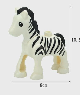 Grote Bouwstenen Dierenpark & Boerderij Figuren - Compatibel met Duplo