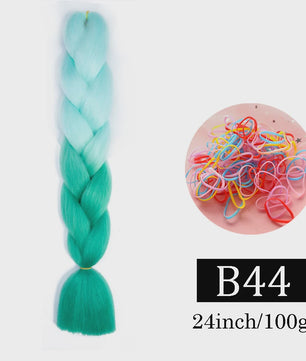 24 Inch Jumbo Braids Haarverlenging - Synthetisch Vlechtkapsel met Ombre Kleuren