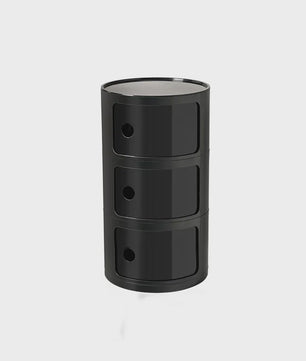 Moderne Ronde Nachtkastje - Minimalistisch Plastic Bijzetkastje