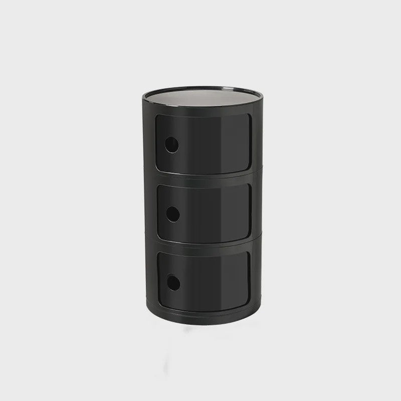 Moderne Ronde Nachtkastje - Minimalistisch Plastic Bijzetkastje
