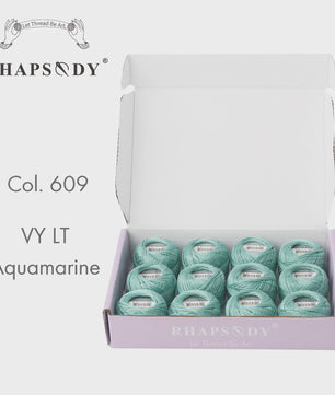 Rhapsody Pearl Cotton Garen Set - Maat 8 - 12 Bollen voor Haken, Borduren & Knutselen