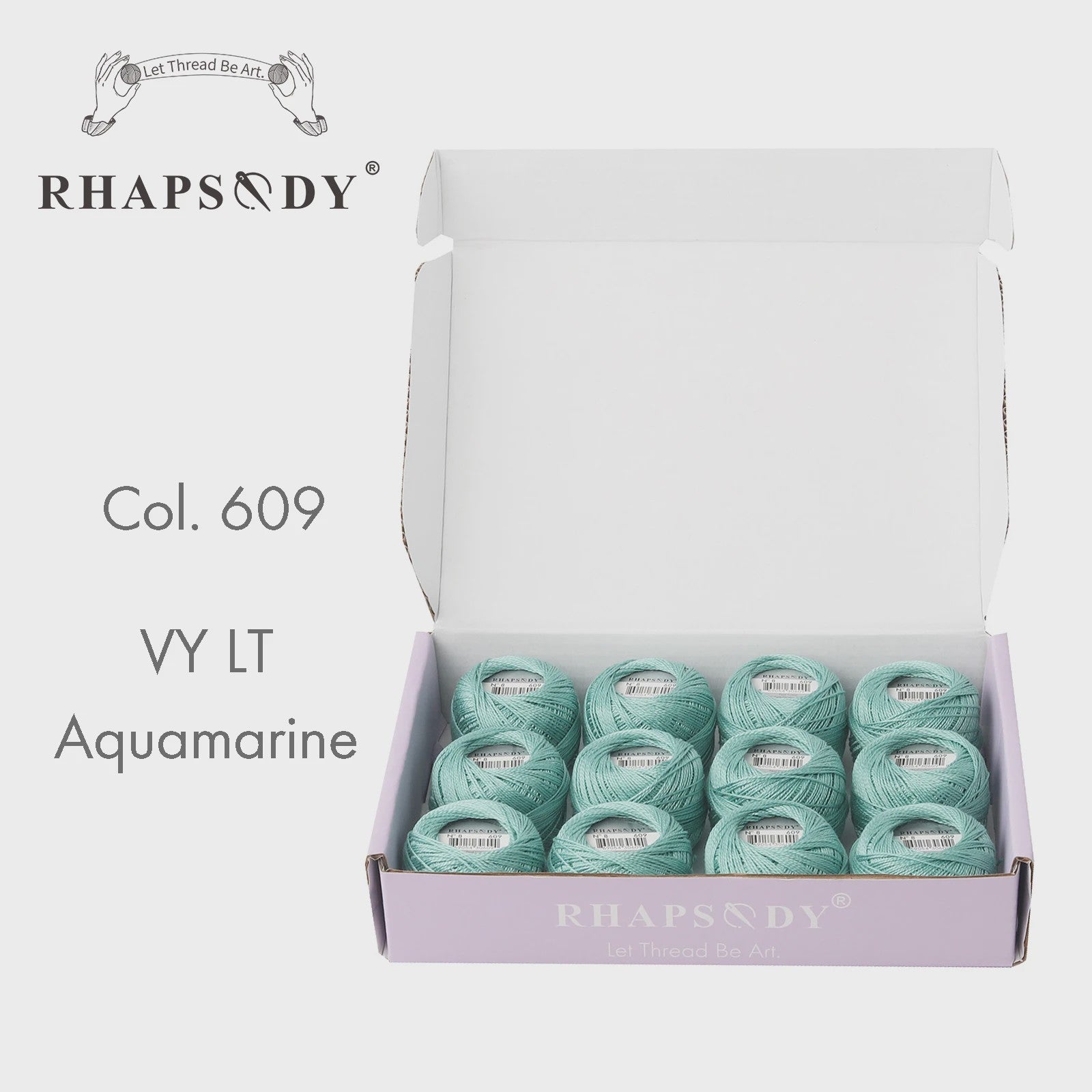 Rhapsody Pearl Cotton Garen Set - Maat 8 - 12 Bollen voor Haken, Borduren & Knutselen