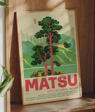 Japanse Koi Vis & Okinawa Vintage Poster - Japandi Wanddecoratie