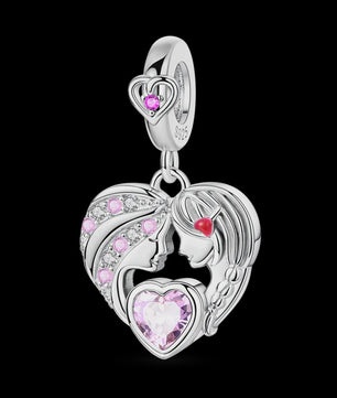 925 Sterling Zilveren Bedel 'Mom Love' - Perfect Cadeau voor Moederdag en Verjaardag