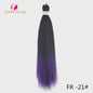 26 Inch Ombre Kleuren Vlechtsel Haar Synthetisch Pre-stretched Jumbo Braids Haar voor Cosplay & Pruiken
