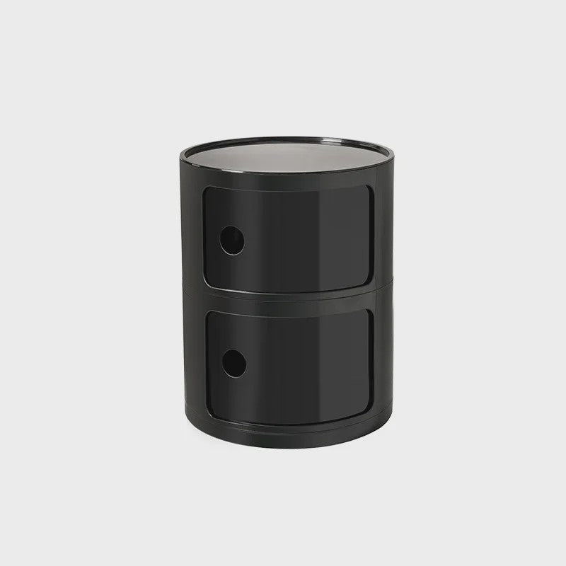 Moderne Ronde Nachtkastje - Minimalistisch Plastic Bijzetkastje