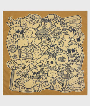 Unisex Katoenen Bandana met Dierenprint & Paisley Motief - Veelzijdig te Dragen