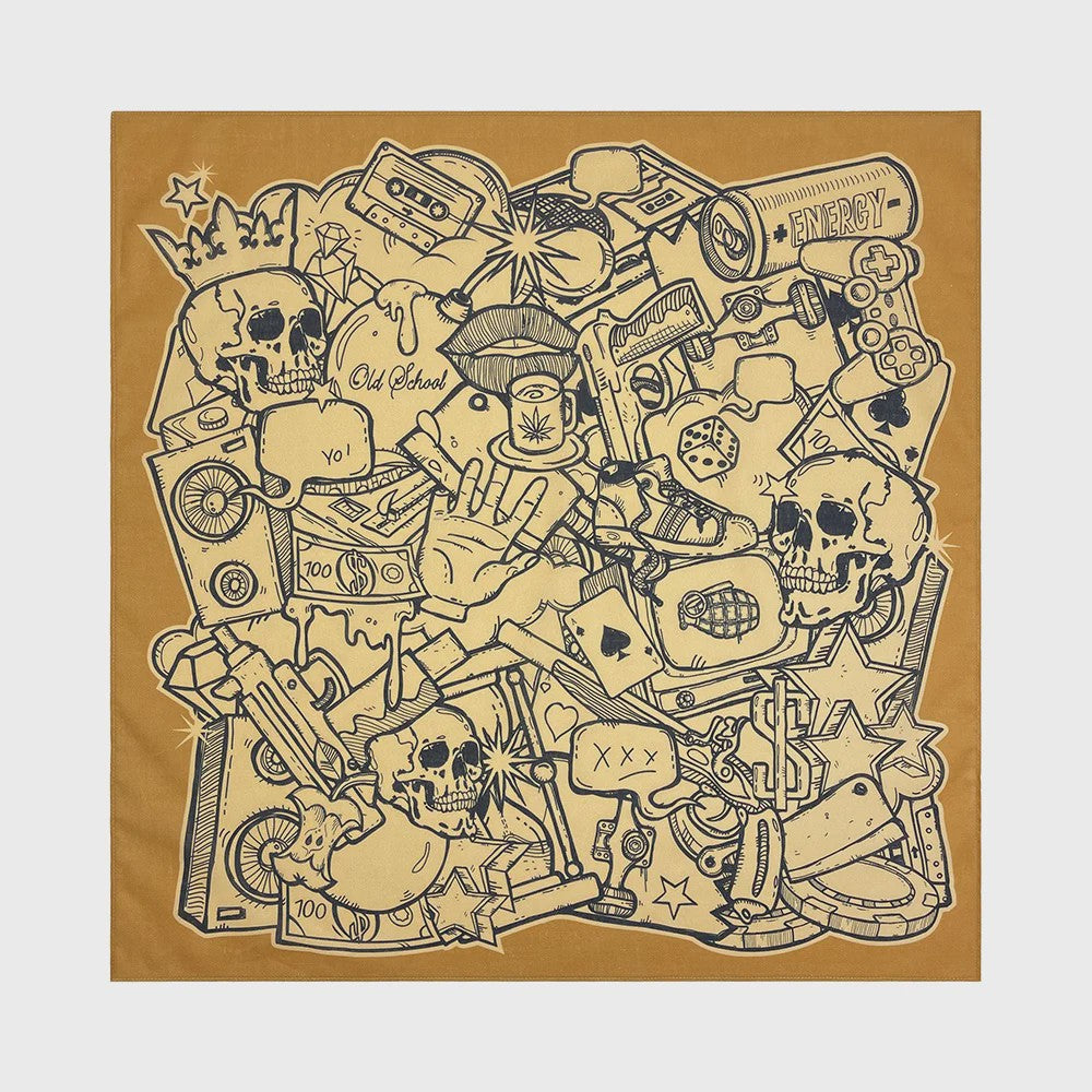 Unisex Katoenen Bandana met Dierenprint & Paisley Motief - Veelzijdig te Dragen