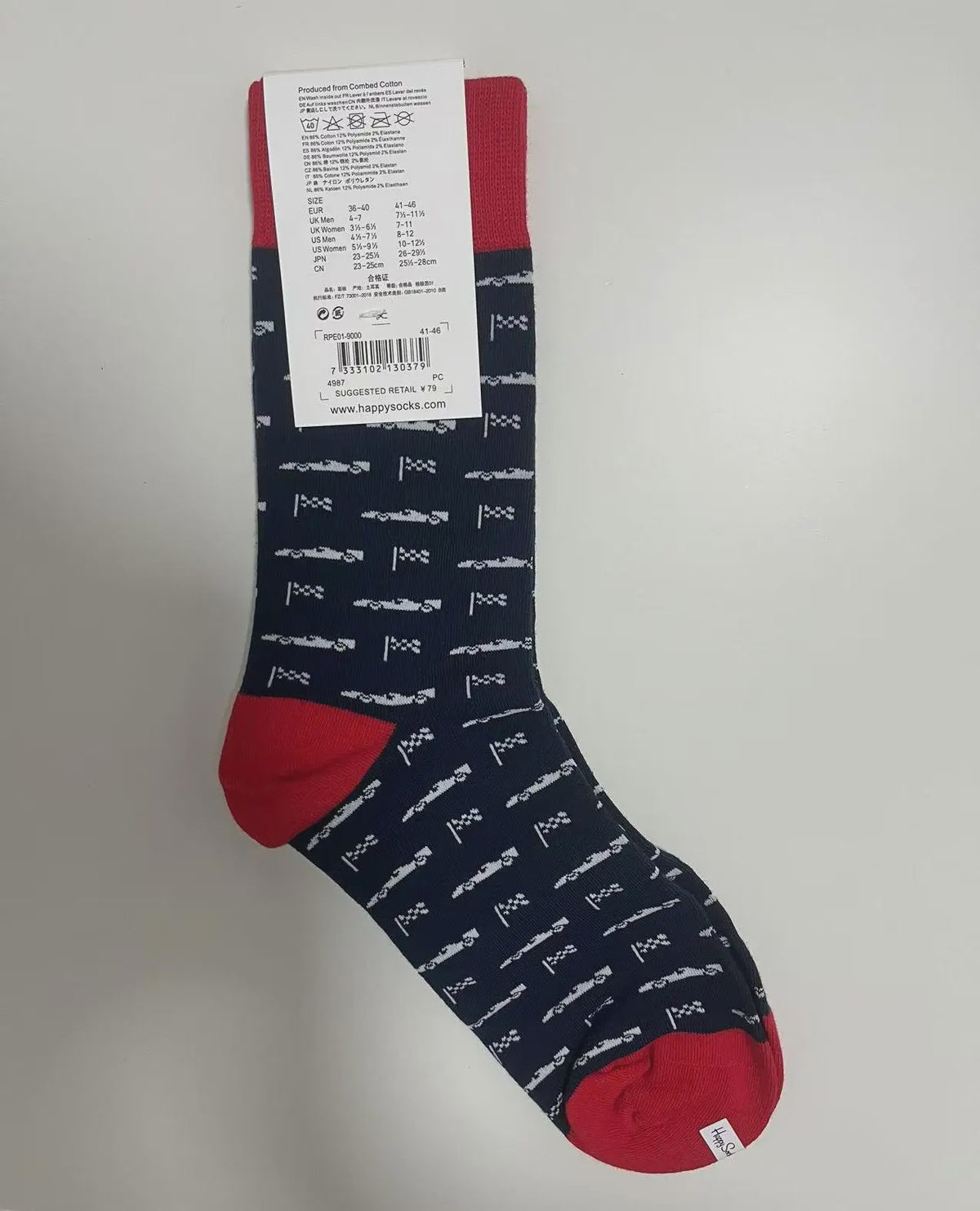 Happy Socks Heren Sokken Katoen - Maat 41-46 EU