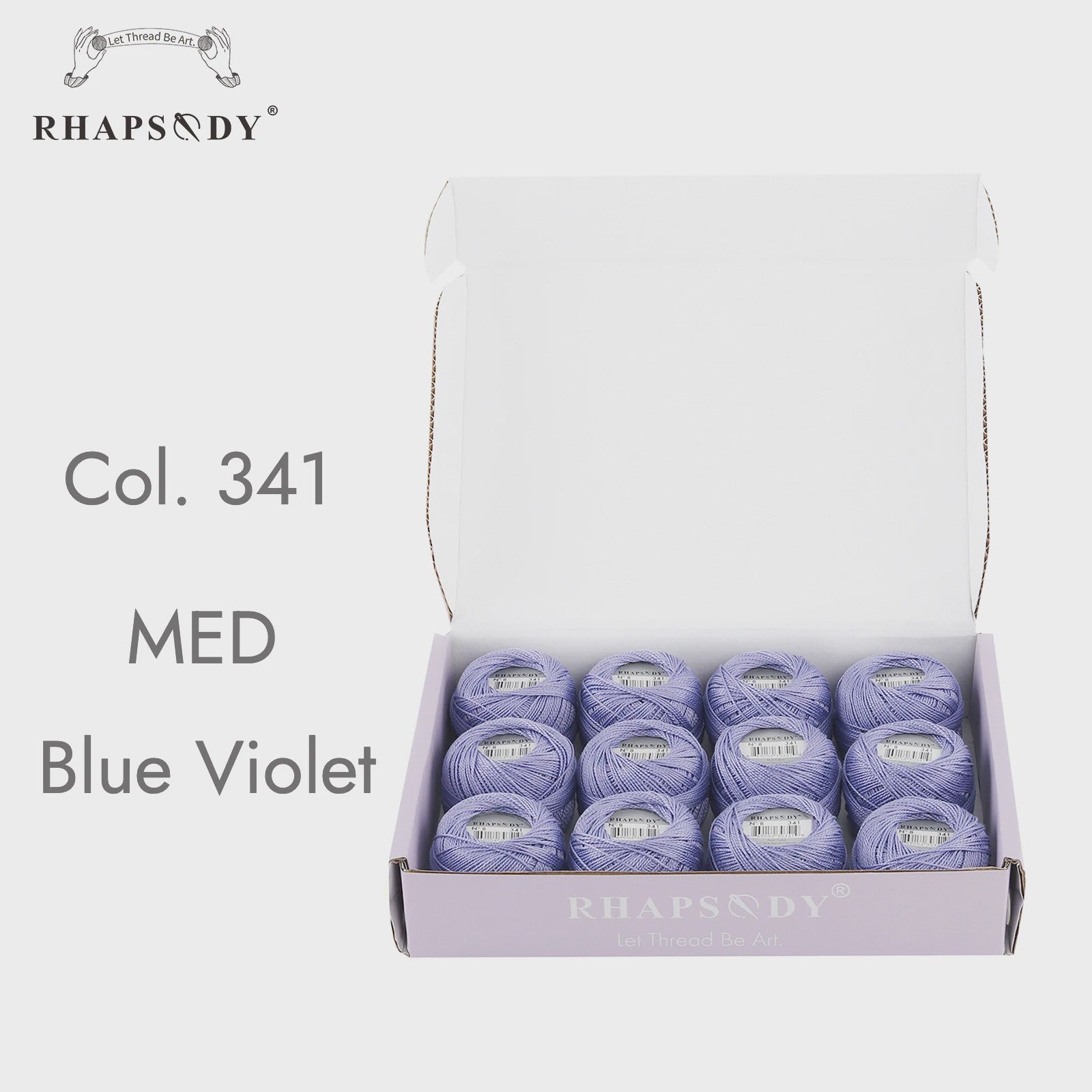 Rhapsody Pearl Cotton Garen Set - Maat 8 - 12 Bollen voor Haken, Borduren & Knutselen
