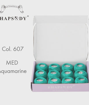 Rhapsody Pearl Cotton Garen Set - Maat 8 - 12 Bollen voor Haken, Borduren & Knutselen