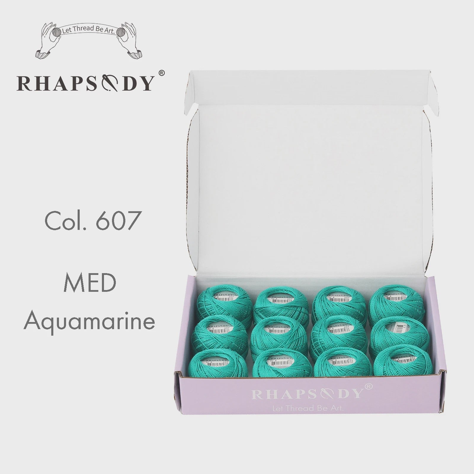 Rhapsody Pearl Cotton Garen Set - Maat 8 - 12 Bollen voor Haken, Borduren & Knutselen