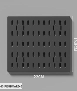 Modulaire Bureau Pegboard Organizer - Wandmontage, Staand & Clip-on