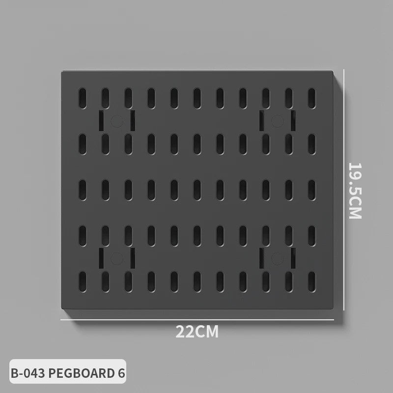 Modulaire Bureau Pegboard Organizer - Wandmontage, Staand & Clip-on