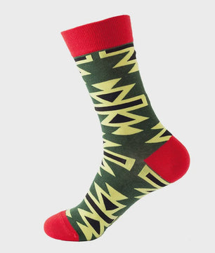 Unisex Katoenen Sokken met Vrolijke Fruit, Dieren & Kunst Prints - Hip Hop & Skateboard Stijl