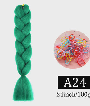 24 Inch Jumbo Braids Haarverlenging - Synthetisch Vlechtkapsel met Ombre Kleuren