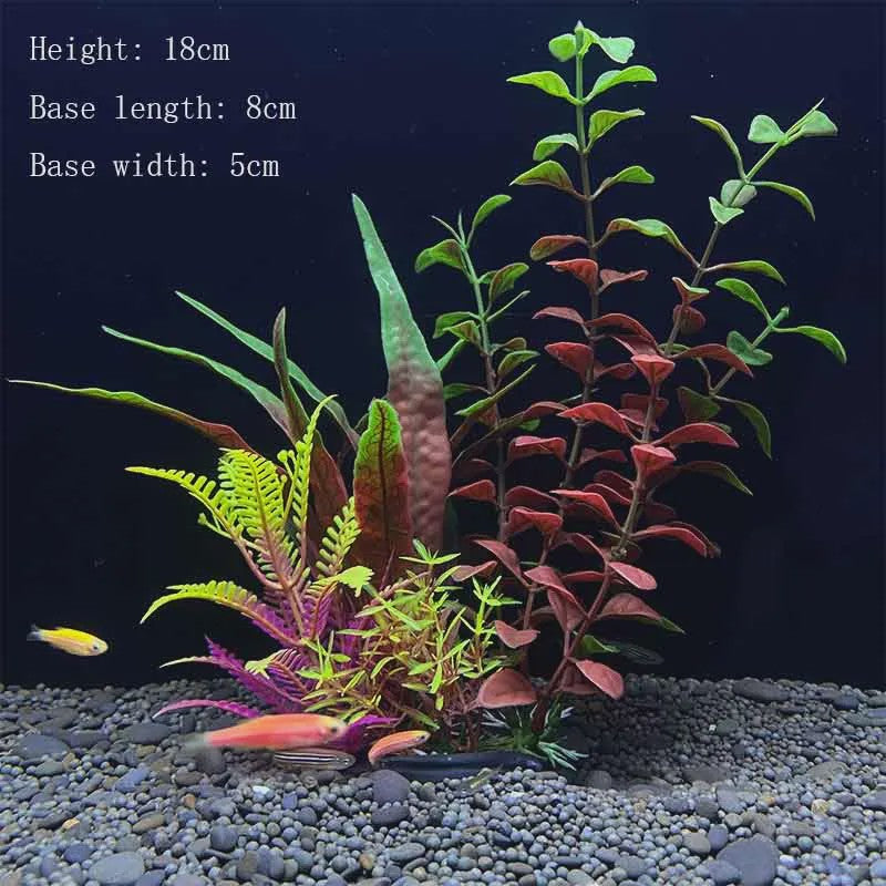 Kunstplanten Aquarium Set - Levendige Decoratie voor Vissenkom en Waterplanten