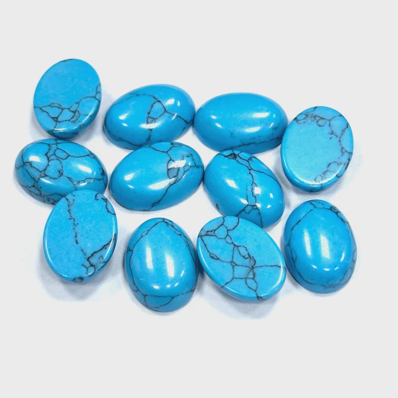 10x Kristal Cabochons Ovaal 13x18mm - Natuurlijke Helende Stenen voor Sieraden Maken