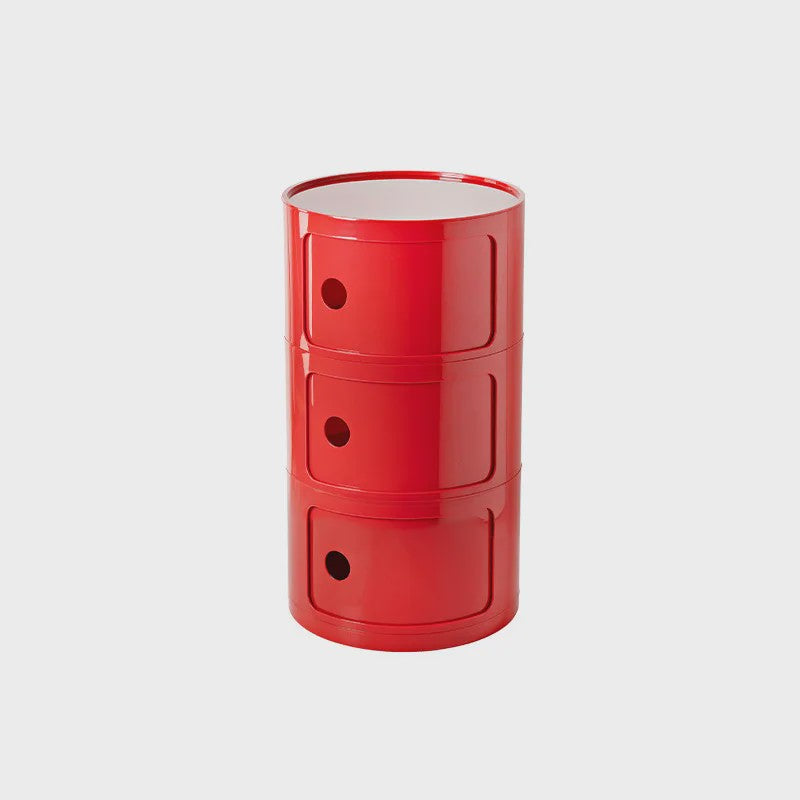 Moderne Ronde Nachtkastje - Minimalistisch Plastic Bijzetkastje