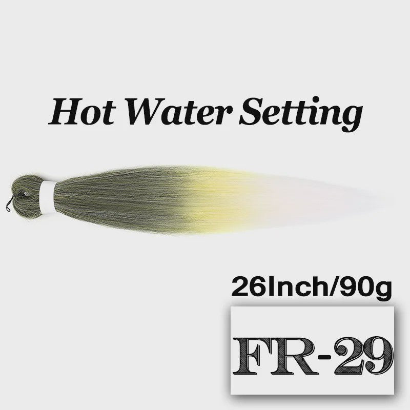 Pre-stretched Braiding Hair 26 Inch - Synthetische Haarverlengingen voor Crochet Braids in Kleuren
