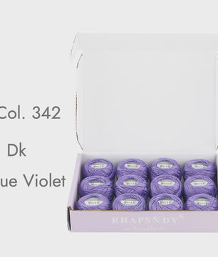 Rhapsody Pearl Cotton Garen Set - Maat 8 - 12 Bollen voor Haken, Borduren & Knutselen