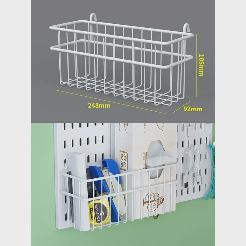 Modulaire Bureau Pegboard Organizer - Wandmontage, Staand & Clip-on